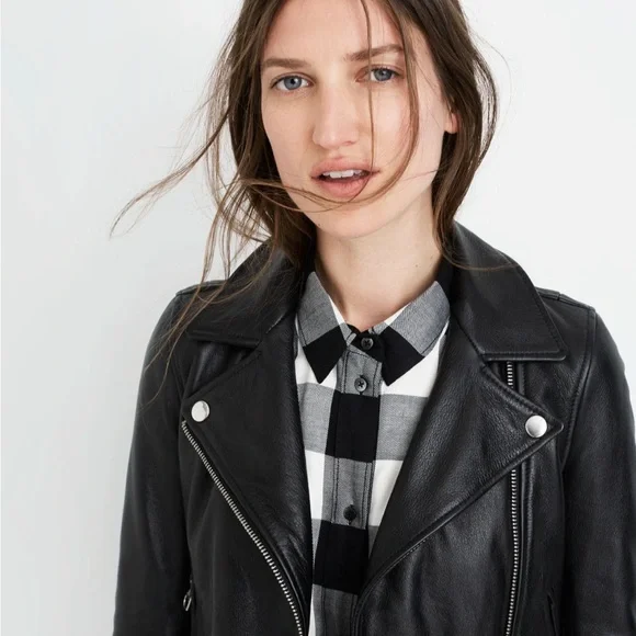 Madewell Ultimate Leather Motorcycle Jacket in M - Picture 2 of 10